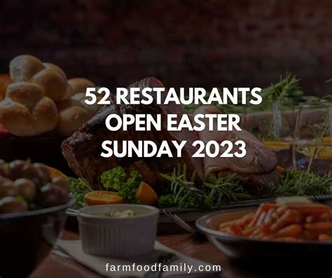 restaurants open on easter sunday 2023